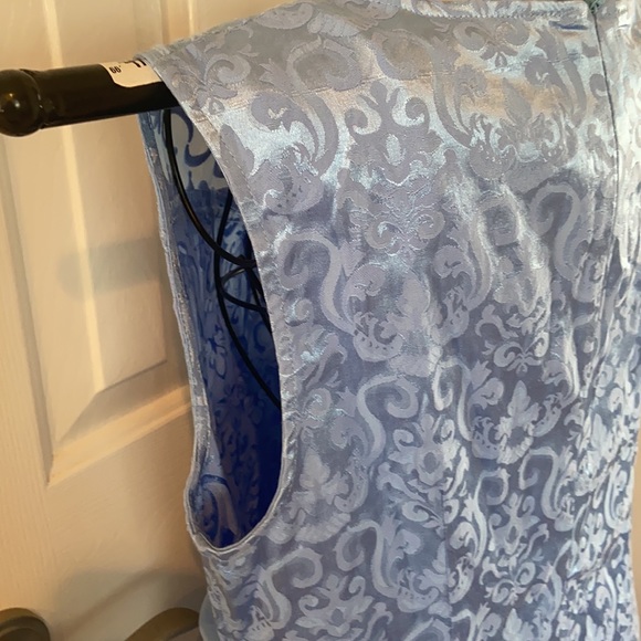 NWT Floryday Size L Blue Dress With Beautiful Waist Jewels No Fabric/Care Tag - Picture 3 of 13